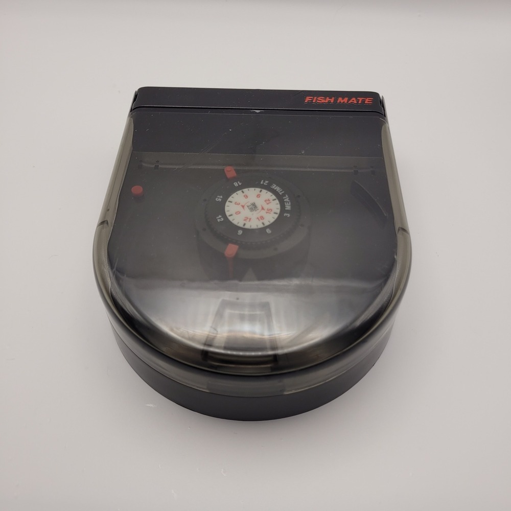 Fish Mate F14 Aquarium Fish Feeder Automatic 14 Meal Timer Model 207 Black